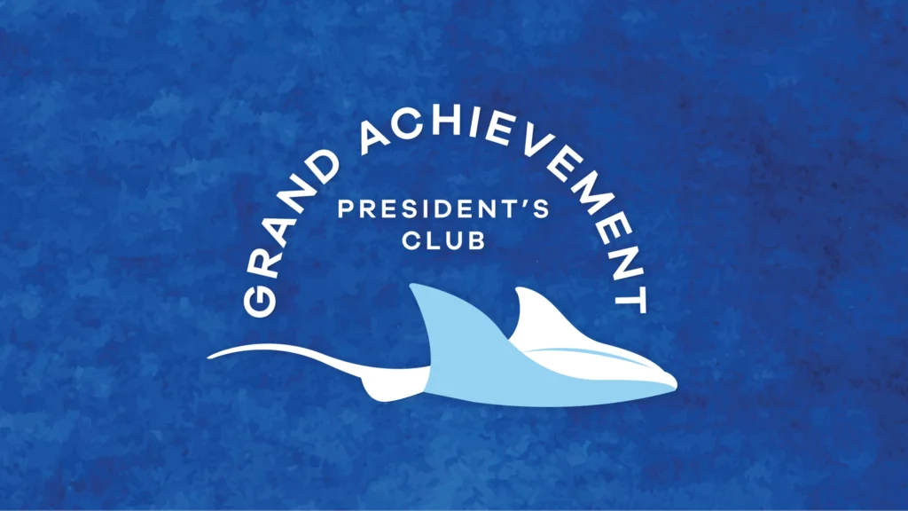 President's Club logo with a stingray