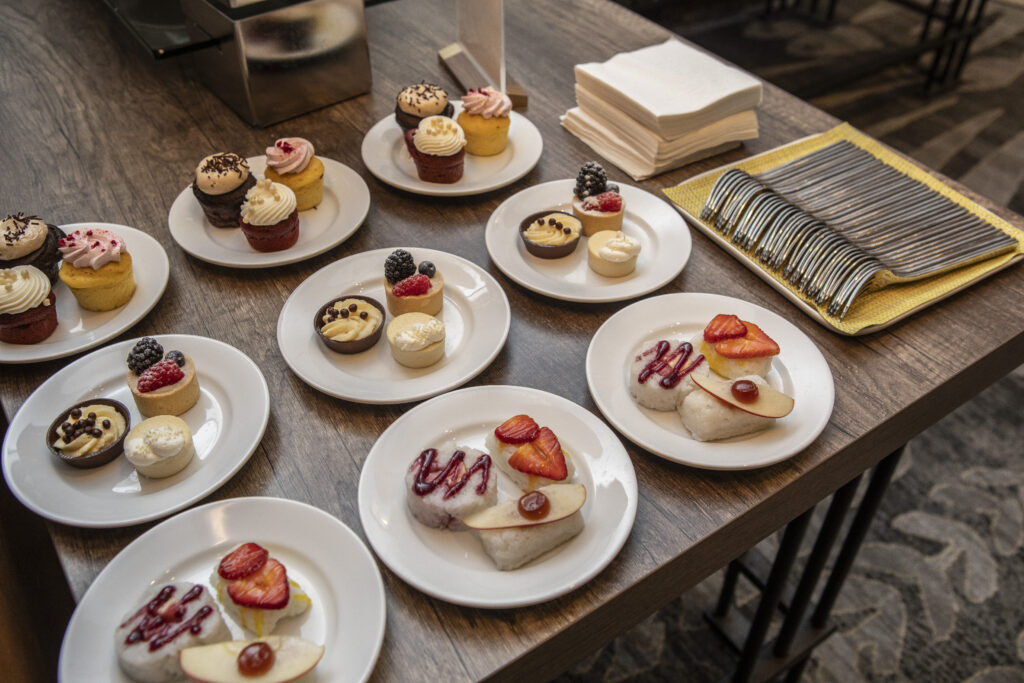 A dessert table at the 2025 M&IW Summit