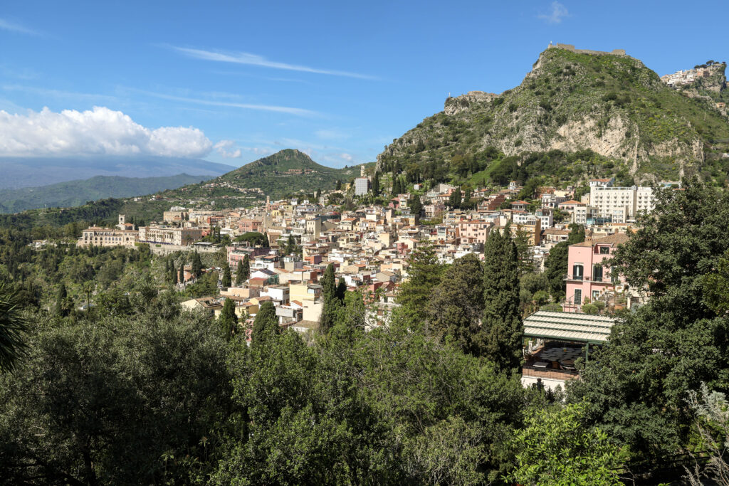 A view of Taormina, Sicily, Italy