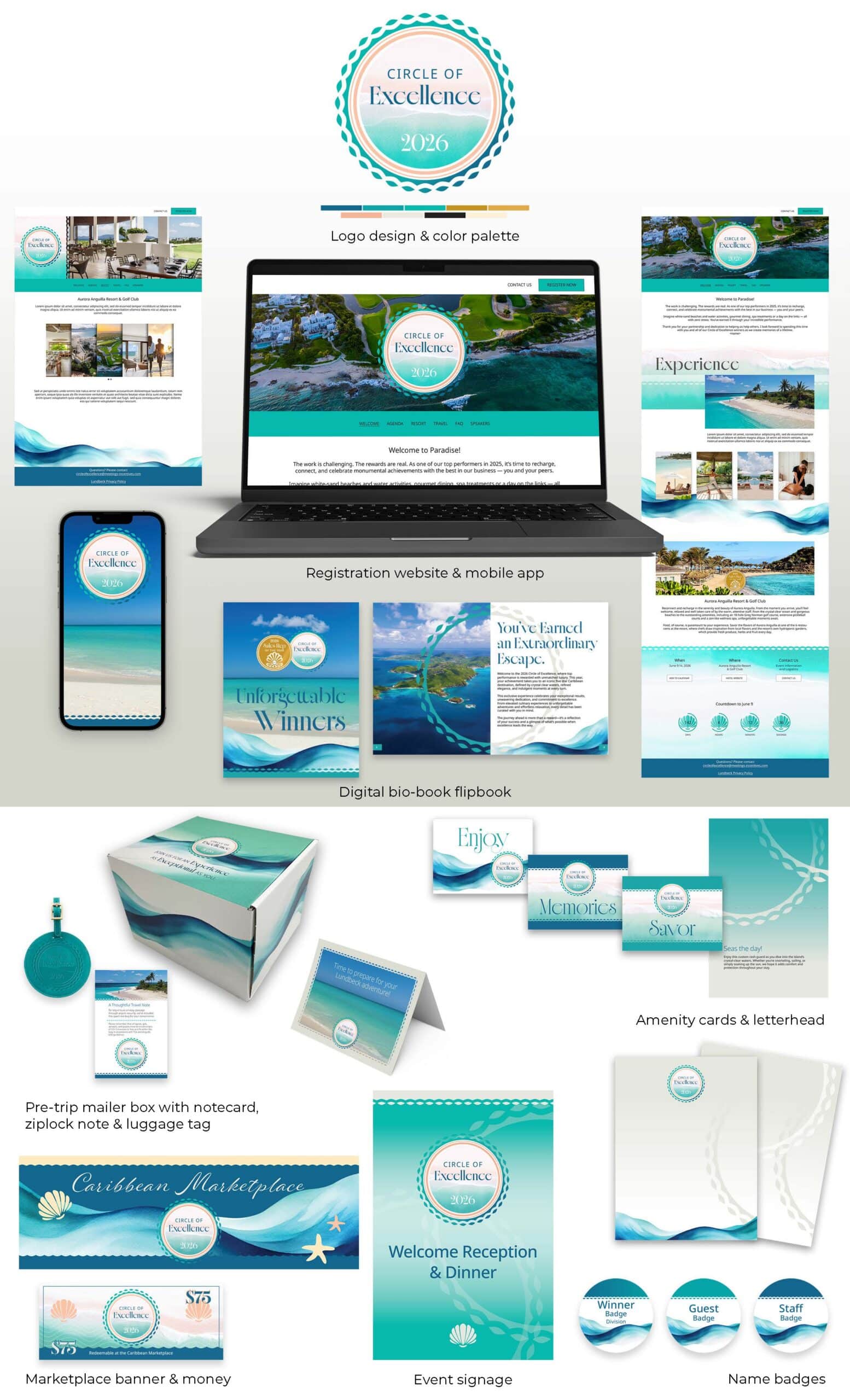 Creative designs and deliverables from the 2026 People's Choice Award-winning program