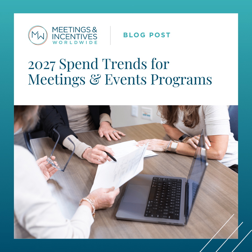 M&IW Blog Post: 2027 Spend Trends for Meetings & Events Programs