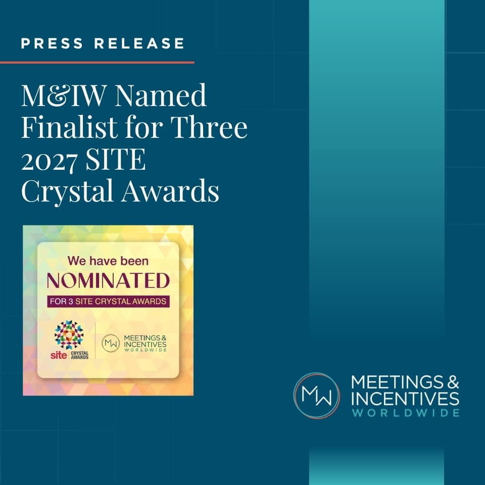 Press Release: M&IW Named Finalist for Three 2027 SITE Crystal Awards